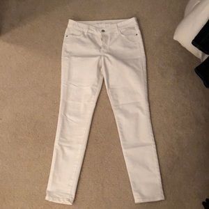 White Old Navy Rockstar Jeans